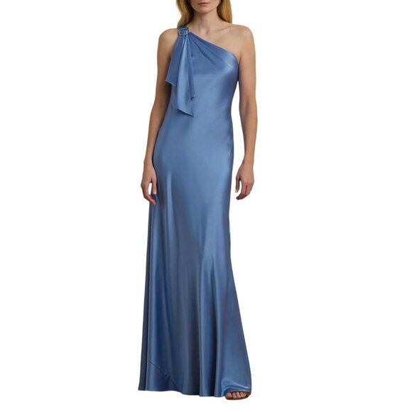 Lauren Ralph Lauren Dresses & Skirts - Lauren Ralph Lauren Satin Charmeuse One-Shoulder Gown NWT - Size 8